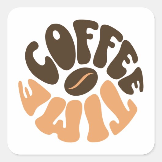 Coffee Time - モーニングブレンド スクエアシール (正面)