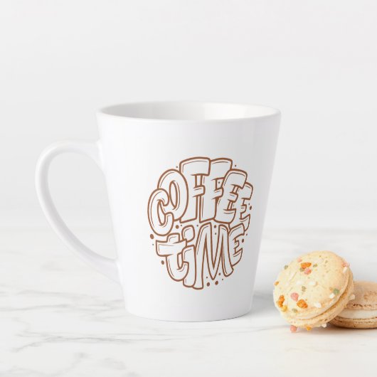"Coffee Time" 美容タイポグラフィートラベルマグ カフェラテマグ (インサイチュ)