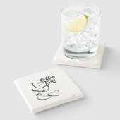 Coffee time amour du café ストーンコースター (横)