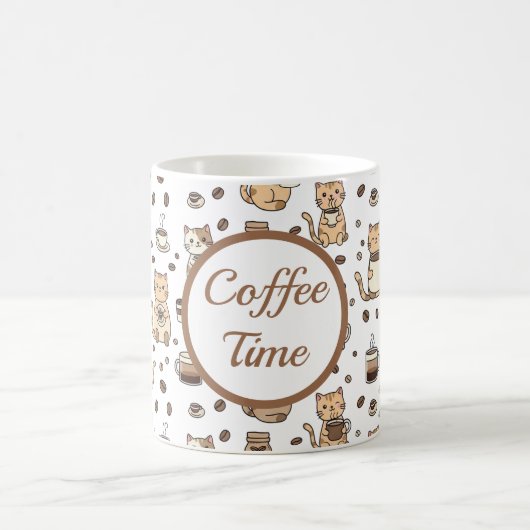 Coffee Time Cat Lover Mug コーヒーマグカップ (中央)