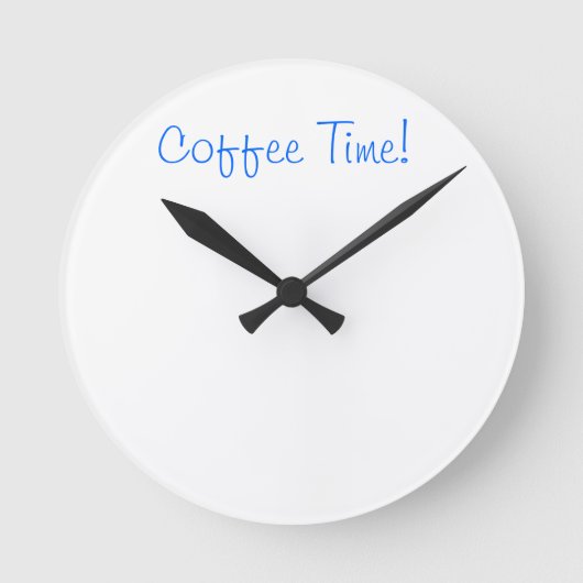 Coffee Time Clock ラウンド壁時計 (正面)