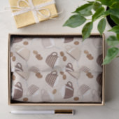 Coffee Time Cups Brown Grains Caffeine Lover Drink 薄葉紙 (ギフト)