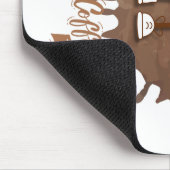 **Coffee Time – Cute Smiling Cup Steam  マウスパッド (コーナー)