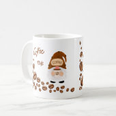 Coffee Time Says the Gnome on a  コーヒーマグカップ (正面左)