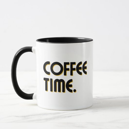 Coffee Time | Simple Minimalist Everyday Coffee マグカップ (左)