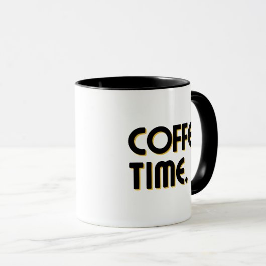 Coffee Time | Simple Minimalist Everyday Coffee マグカップ (正面右)