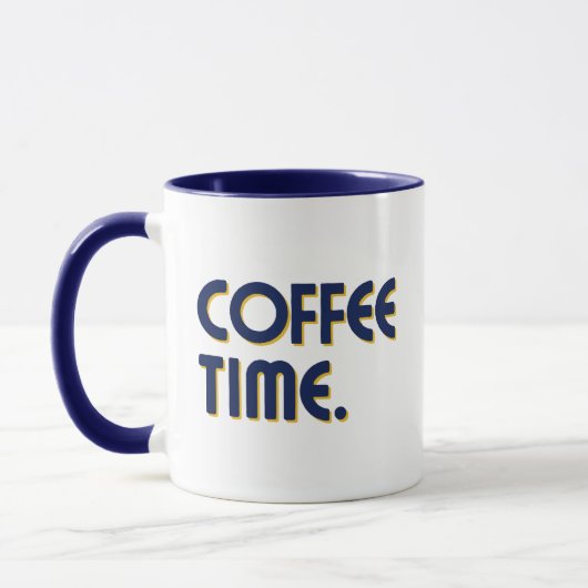 Coffee Time | Simple Minimalist Everyday Coffee マグカップ (左)