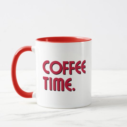 Coffee Time | Simple Minimalist Everyday Coffee マグカップ (左)