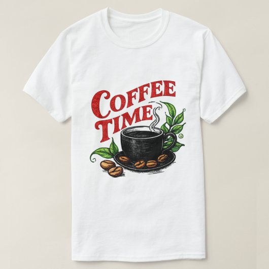 Coffee Time Tシャツ (デザイン正面)