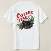 Coffee Time Tシャツ (デザイン裏面)