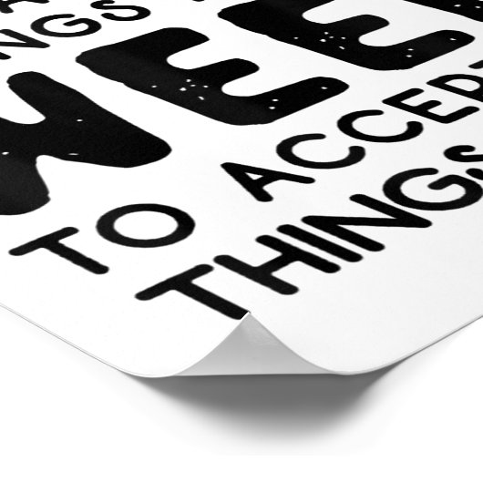 Coffee To Change The Things I Can Weed To Accept T ポスター (角)