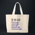 Coffee To Do-listジャンボトート ラージトートバッグ<br><div class="desc">コーヒーのTo-Doリスト</div>