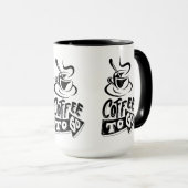 Coffee To Goパーソナライズされたコンボマグカップ – FreeFit Cust マグカップ (正面右)