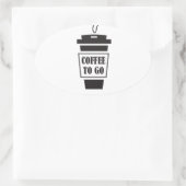 coffee to go 楕円形シール (バッグ)