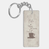 Coffee Today Tomorrow Forever- キーホルダー (正面左)