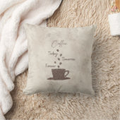 Coffee Today Tomorrow Forever- クッション (ブランケット)