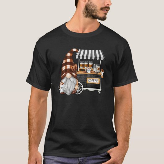 Coffee Truck Dad For Coffee  Summer Gnome Graphic Tシャツ (正面)