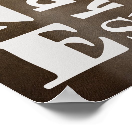 COFFEE TYPOGRAPHY POSTER ポスター (角)