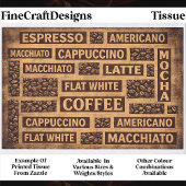 Coffee Typography Rustic Burlap Word FC5 Decoupage 薄葉紙