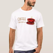Coffee Understand/Red w/Tan-T-shirt/フード付 Tシャツ (正面)