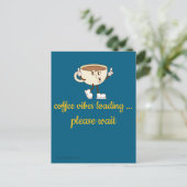 Coffee Vibes Loading – Greeting Card for Coffee Lo ポストカード (スタンド正面)
