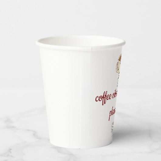 Coffee Vibes Loading – Minimal Coffee Mug  紙コップ (右)