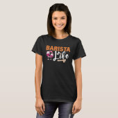 Coffee Wine quote Barista cool Coffee Wine Tシャツ (正面フル)