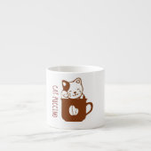 Coffee with cat cute Mug エスプレッソカップ (正面)
