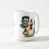 “Coffee with Frank” Cheesy Chickens  コーヒーマグカップ (正面右)