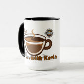 Coffee with Kevin Logo Mug マグカップ (正面左)
