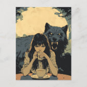 Coffee With the Wolf ポストカード (正面)