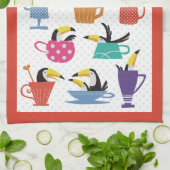 Coffee with Toucans キッチンタオル (折り畳み)