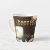 Coffee & You Latte Mug – Cozy Café Aesthetic Gift  カフェラテマグ (左アングル)