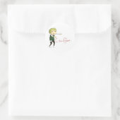 Coffee Zombie ラウンドシール (バッグ)