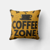 Coffee Zone Rustic Bar Farmhouse Kitchen Decor クッション (裏面)