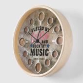 ☕ Coffeecore時計コーヒーミームカントリーミュージック 壁時計 (傾斜)