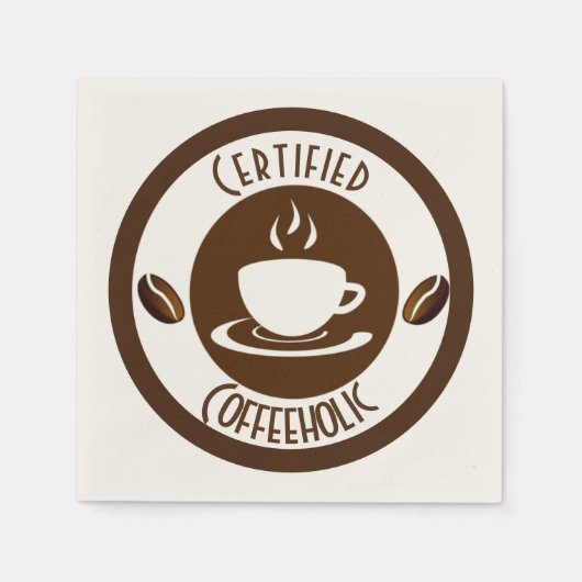 CoffeeHolicスタンプ スタンダードカクテルナプキン (正面)