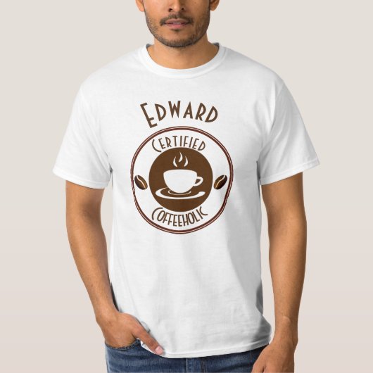 CoffeeHolicスタンプ Tシャツ (正面)