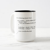 CoffeeMug PHPのクラス ツートーンマグカップ (正面左)
