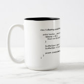 CoffeeMug PHPのクラス ツートーンマグカップ (左)