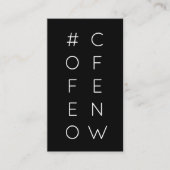 #COFFEENOWハッシュタグロイヤリティパンチカード ロイヤリティカード (正面)
