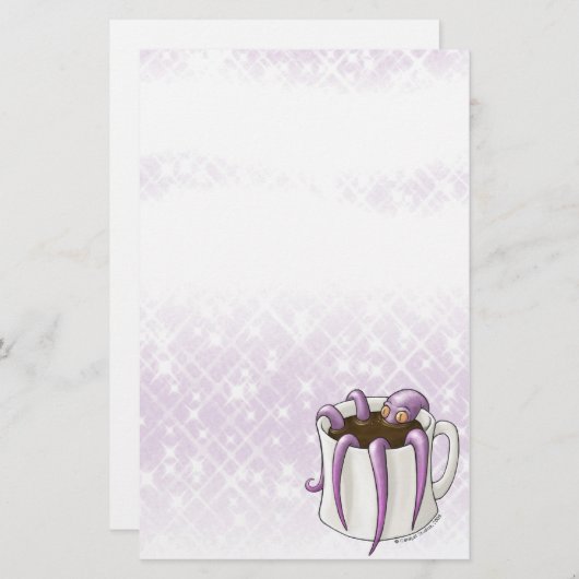 Coffeepusの文房具 便箋 (正面/裏面)