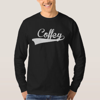 COFFEY Baseball Vintage Retro Font Tシャツ