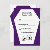 Coffinアイボリー(Indigo) RSVPカード (正面/裏面)