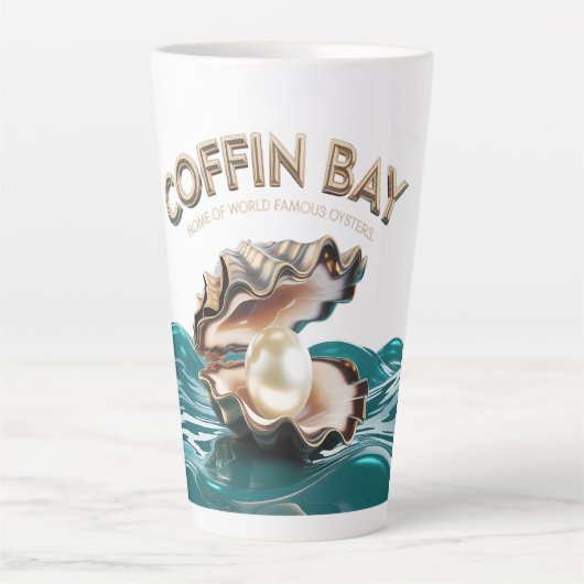 Coffin Bay Oysters Souvenir Coffee Mug カフェラテマグ (正面)