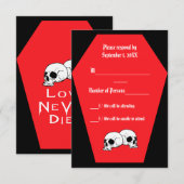 Coffin Ebony III (Ruby) RSVPカード- LND 出欠カード (正面/裏面)