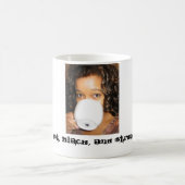 coffy、熱く、黒く、および強い! コーヒーマグカップ (中央)