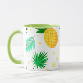 Coffy Mug WIthトロピックパターン マグカップ