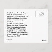 COG鉄道はがきラックEZ2カスタマイズ  ポストカード (裏面)