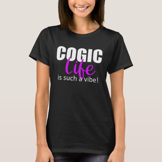 COGICの生活は、このようなバイブ宗教である Tシャツ (正面)